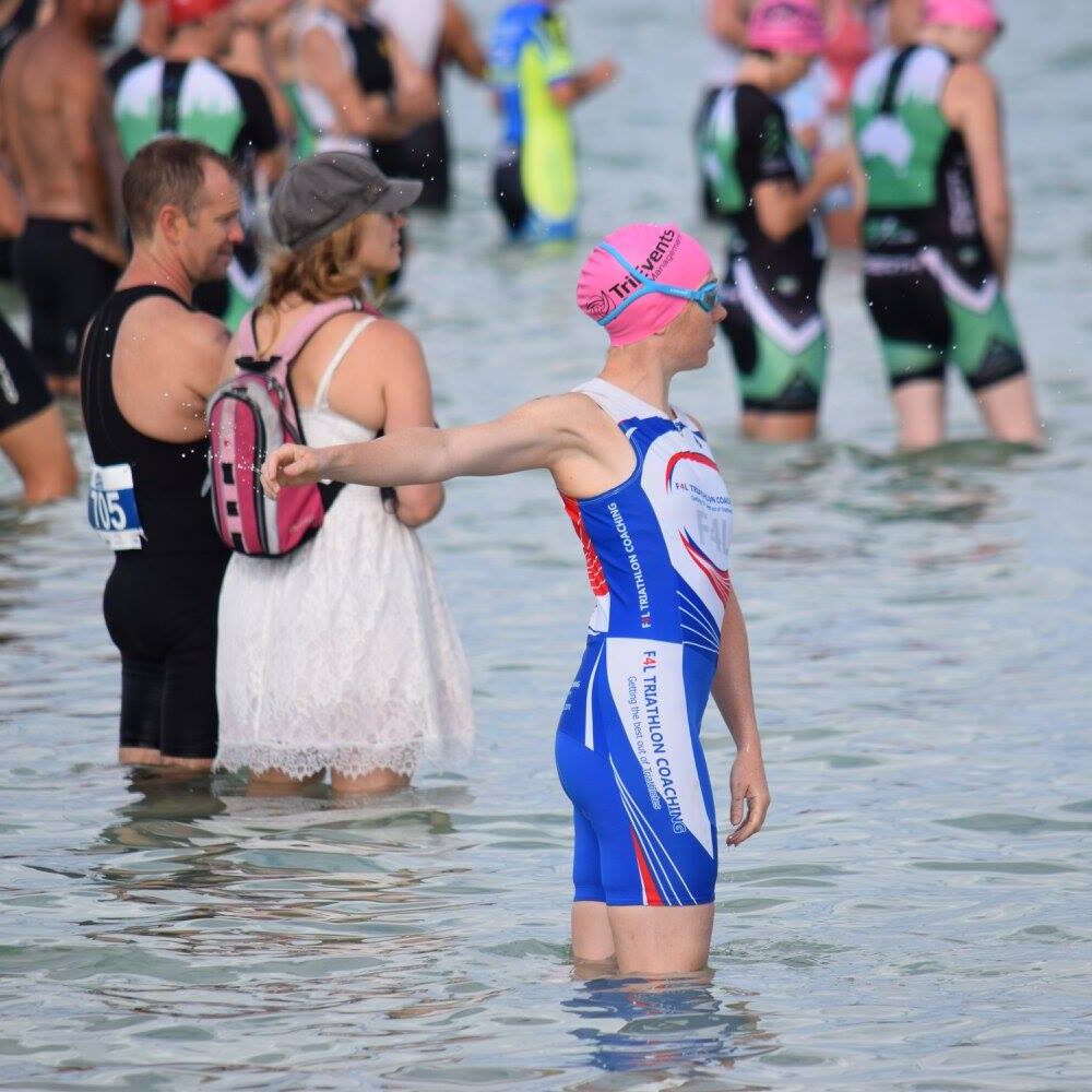 Your First Triathlon — free beginners guide PDF cover, F4L Triathlon Coaching